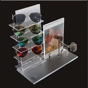 Présentoir de comptoir en acrylique personnalisé à faible MOQ avec impression UV, écologique et lavable pour cosmétiques et lunettes de soleil - Product Image 2