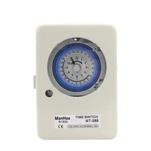 ManHua 100-240VAC 20A MT388 Din Rail Mechanical Din Rail Mounting Garden irrigation Timer Switch