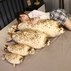 CE/ASTM 2024 été nouveauté personnalisé doux en peluche <span class=keywords><strong>Animal</strong></span> <span class=keywords><strong>phoque</strong></span> oreiller mignon <span class=keywords><strong>phoque</strong></span> de mer jouets animaux en peluche peluches - Product Image 5