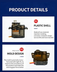 Motor Servo Micro RC Metal Gear 12g MG90S para modelos RC 1/5 1/8 1/10 1/12 de aviones, coches, robots, helicópteros y drones, accesorios - Product Image 4