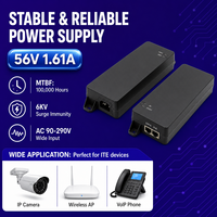 Adaptador de Corriente Gigabit PoE Activo/Pasivo para Escritorio, 24W 35W 54W 90W, Alimentación a través de Ethernet, 19V 48V 54V 56V, Inyector PoE IEEE802.3af/at
