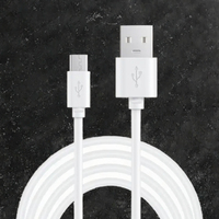 Kabel Data Pengisian Cepat USB Type-C 2.4A Portable 0.3m 0.5m dengan Selubung TPE untuk Ponsel & Komputer