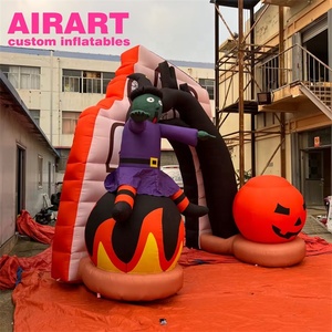 Arco Gonfiabile Decorativo a Forma di Zucca Strega per Halloween, per Esterni - Product Image 4