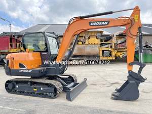Excavatrice sur chenilles d'occasion Doosan DX55-9, faible consommation d'énergie, mini-excavatrice d'occasion avec 1 an de garantie, service après-vente de la pompe - Product Image 2