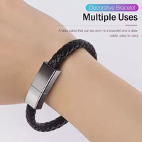 Pulsera con Cable USB Tipo C de Carga Rápida Portátil 2025 – Elegante Cable USB para Transferencia de Datos de Teléfonos Móviles Inteligentes