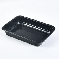 couleur avion four ovable bandeja CPET thermoforme plateau en plastique CPET récipient alimentaire CPET avec film d'étanchéité
