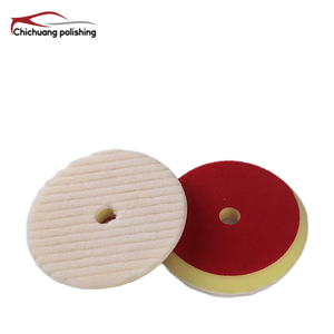 CHICHUANG CC-600 Tampons de polissage 6 pouces pour polisseuse double <span class=keywords><strong>action</strong></span>, kit de detailing automobile, mélange laine et <span class=keywords><strong>mousse</strong></span>, coupe et finition, OEM, grain 800/1000 - Product Image 3