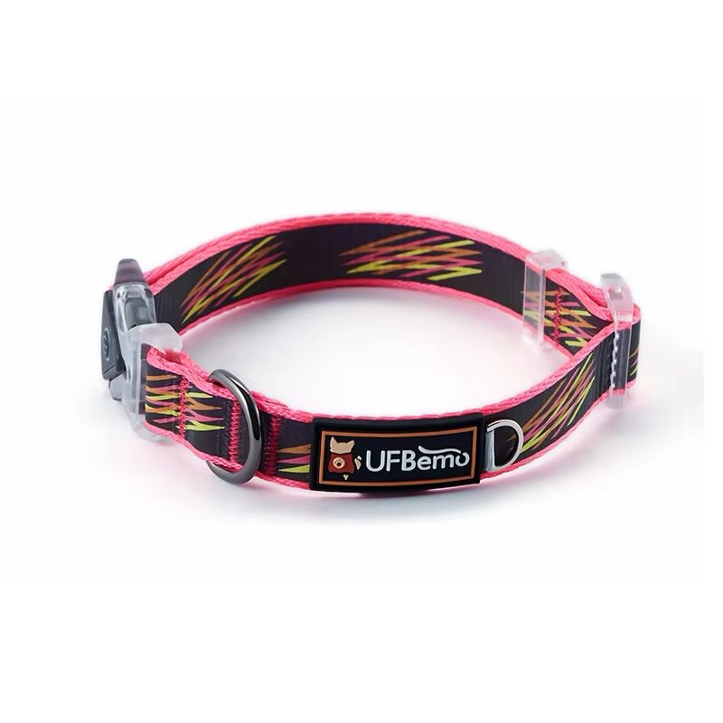USB Rechargeable Glowing LED Dog Collar - Adjustable Flashing Pet Collar for Dogs Cats | MP Home NY,