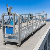 Plateforme de travail suspendue électrique en alliage d'aluminium Zlp800, moderne et industrielle, pour le nettoyage des fenêtres, avec une hauteur de levage de 200 m