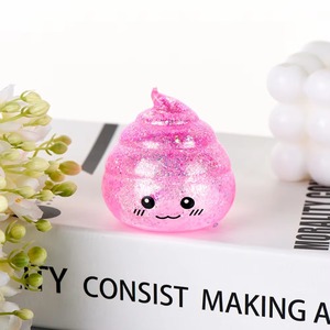 Jouet anti-stress en TPR avec paillettes dorées, jouet amusant de décompression, boule anti-stress à récupération lente, unisexe - Product Image 6