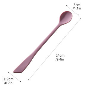 Eversoul 주방 더블 헤드 커피 스푼 베이킹 잼 스크레이퍼 믹싱 스푼 실리콘 교반로드 디저트 스푼 - Product Image 5