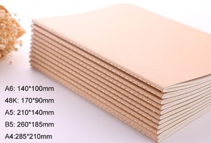 Bán buôn mềm Kraft Giấy bìa <span class=keywords><strong>A4</strong></span> A5 B5 máy tính xách tay với 40 Sheets cai trị dòng trống Nhật Ký Lưu ý cuốn sách cho các trường học - Product Image 6