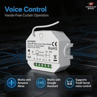 Module d'interrupteur intelligent pour rideaux Zigbee et RF 100-240VAC 1CH*2A CM-SS(WZ) (application Tuya)