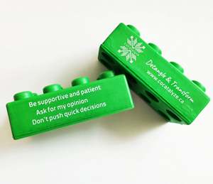 Promotional Imprint Building <b>Block</b> Stress Ball Soft Squeezable Anti Stress Brick Stress Relief Toys - Product Image 3