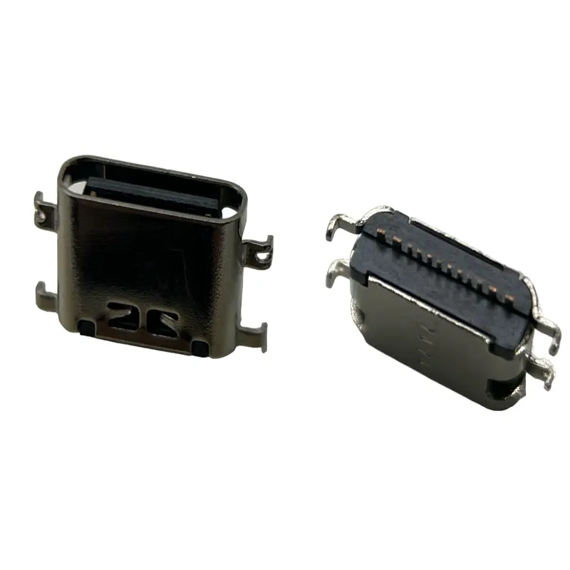 12 دبوس DIP SMT USB 3.1 نوع-C أنثى موصل USB مأخذ أنثى مستقبلة رأسية محول طاقة موصل USB