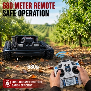 Livraison gratuite, tondeuse à gazon robotisée télécommandée tout-terrain homologuée CE EPA, robot tondeuse à gazon avec lame à neige SDL 764 - Product Image 1