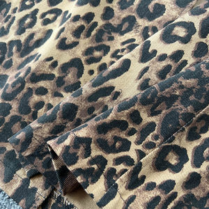 Completo da <span class=keywords><strong>Donna</strong></span> 2 Pezzi: Top Corto in <span class=keywords><strong>Pelle</strong></span> Chic e Pantaloni con Stampa Leopardata, Elegante Completo Sportivo Due Pezzi - Product Image 5