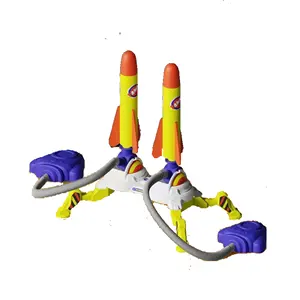 Лидер продаж, безопасные ракеты для наружного освещения, счастливые двухступенчатые ракеты для родителей и детей