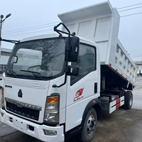 Promotion : Camion benne d'occasion d'origine Sinotruk Howo 4x2, mini-benne 5-10 tonnes, robuste, à faible consommation de carburant