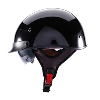 Casque unisexe printemps/été pour moto/vélo électrique/scooter, demi-casque vintage léger en ABS, certifié 3C