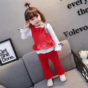 Khaki Kids Children Vest Shirts Long Sleeve Bulk Cargo <b>Pants</b> Toddler Clothes Flared Trousers - Product Image 5