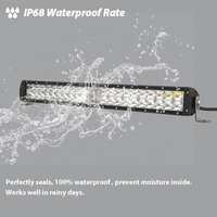 Nouvelle barre lumineuse LED laser tout-terrain super lumineuse 215W de 24 pouces pour toit de voiture et camion, faisceau longue portée 1110 mètres, 12V