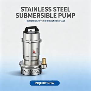 Pompe submersible monophasée QDX à aspiration par le bas, pompe submersible pour eau propre, pour l'extraction d'eau de puits domestique - Product Image 2