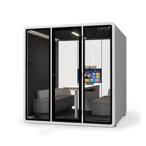 मल्टीफंक्शन साउंडप्रूफ ऑफिस फोन बूथ पोर्टेबल ध्वनिक मीटिंग पॉड होम पिछवाड़े कार्यालय - Product Image 4