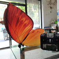 Machine à LED Papillon Volant Télécommandée, Cadre en Alliage d'Aluminium, 16 Couleurs Changeantes, Indice IP33, Lumière du Jour 5000K