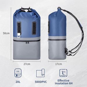 Sac isotherme étanche avec <span class=keywords><strong>cordon</strong></span> élastique rouge, sac sec isolé pour le stockage du lait maternel avec isolation contre le froid - Product Image 3