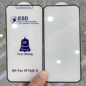 ESD ฟิล์มกระจกนิรภัยป้องกันไฟฟ้าสถิตย์,ฟิล์มกันรอยแบบเต็มจอสำหรับ iPhone 14 Pro Max 13 Mini 12 11 XS XR X 8 7 6 Plus SE - Product Image 3