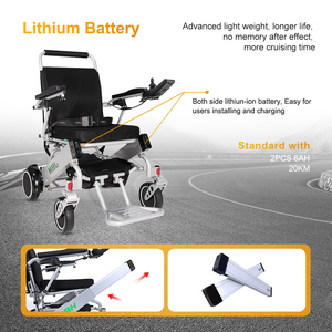 Silla de ruedas eléctrica, silla de ruedas eléctrica <span class=keywords><strong>para</strong></span> <span class=keywords><strong>escaleras</strong></span>, <span class=keywords><strong>sillas</strong></span> de ruedas <span class=keywords><strong>para</strong></span> discapacitados, silla de ruedas Anhui negra, aleación plegable potente - Product Image 2