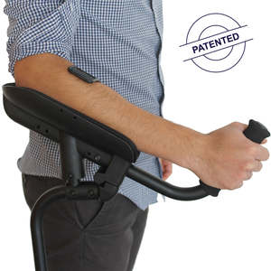 Muletas para Adultos (1 unidad, Derecha) Muletas Ortopédicas Negras con Soporte para Antebrazo y Absorción de Impactos KMINA K10001 - Product Image 1