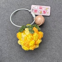 Groothandel Nieuwe Creatieve Op Maat Gemaakte Schattige Handgebreide Gehaakte Fruit Ananas Hangertje Sleutelhanger Grappige Knikkerij