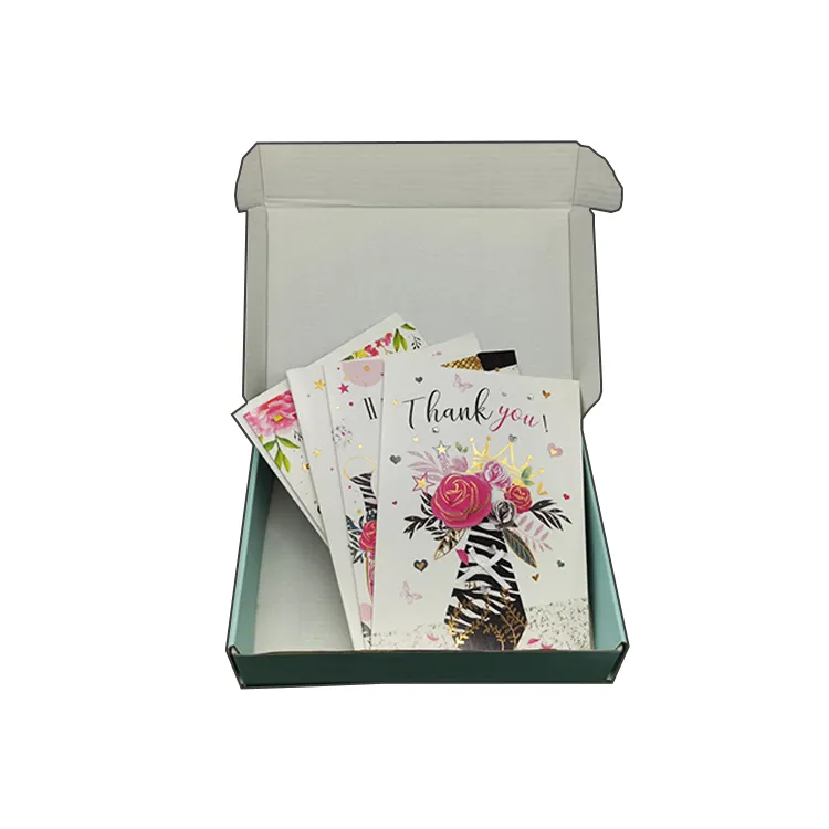 Custom 3D handmade paper craft printing greeting card organizer box Happy Birthday Greeting Cards