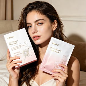 OEM Masque en feuille de <span class=keywords><strong>collagène</strong></span> hydratant, éclaircissant et anti-rides <span class=keywords><strong>pour</strong></span> le <span class=keywords><strong>visage</strong></span>, <span class=keywords><strong>pour</strong></span> tous types de peaux et femmes - Product Image 1