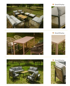 2025 thiết kế mới/arrivals Bộ sofa ngoài trời vườn/Patio đồ nội thất sofa bộ ăn đặt đồ nội thất mây aparador de - Product Image 5