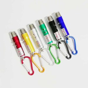 Mini LED banknote detector flashlight, infrared ultraviolet light, laser light, cat-themed gift keychain light - Product Image 1