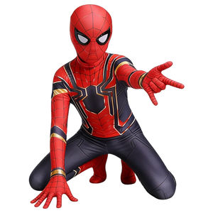Traje de <span class=keywords><strong>Spiderman</strong></span> para Niños, Diseño de Héroe Estampado, Ropa de Fiesta, Conjunto de Disfraz, Fabricante Mayorista - Product Image 2