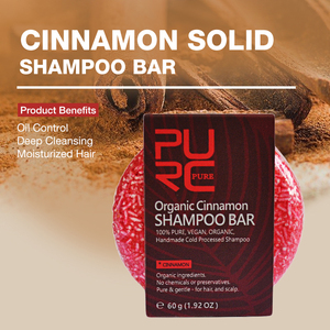 Barra <span class=keywords><strong>de</strong></span> champú <span class=keywords><strong>de</strong></span> <span class=keywords><strong>canela</strong></span> a base <span class=keywords><strong>de</strong></span> hierbas hecha a mano, barra <span class=keywords><strong>de</strong></span> champú orgánico <span class=keywords><strong>de</strong></span> limpieza profunda con control <span class=keywords><strong>de</strong></span> Aceite hidratante sólido vegano natural - Product Image 2