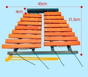 Wholesale 16-Tone Redwood-Imitation Lyre Orff <b>Musical</b> <b>Instruments</b> Hand Beaters Wooden Percussion Xylophones - Product Image 6