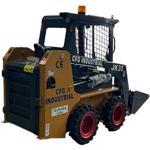 Kubota động cơ nhỏ loader Skid chỉ đạo loader bánh xe di chuyển loại phía trước loader 1-3 tấn xếp tải - Product Image 3