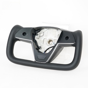 Volante Deportivo de Fibra de Carbono y Cuero Personalizado para Tesla Modelo S/Modelo 3/Y, Volante Tipo Yoke - Product Image 6