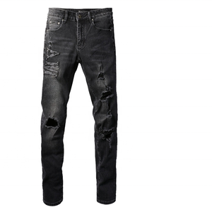 Quần Jean Nam Cao Cấp 2026 Slim Fit Denim Cotton Ống Thẳng Phong Cách Đường Phố Rách Tà Xước Vintage - Product Image 2