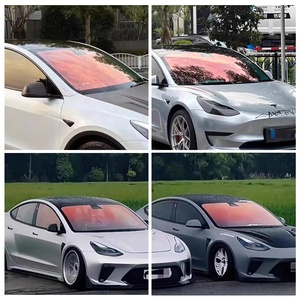 1.52*30M 84% Vlt rosso tinta finestra resistente al calore pellicola solare pellicola di protezione antigraffio finestra pellicola per auto - Product Image 4