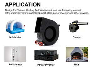 Ventilateur centrifuge 97 mm 5V USB 12V 24V à vitesse variable portable pour barbecue, chauffage, poêle à bois, poêle à huile usagée, cuisson, grill - Product Image 5