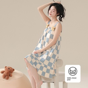 Pijamas de Pareja de Verano, Camisón Sexy y Bonito para Mujer, Delgado y Anti-Impactos, con Relleno en el Pecho, Conjunto de Manga Corta para <span class=keywords><strong>Hombre</strong></span> con Dibujos Animados - Product Image 6
