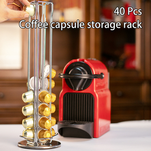 Pour le support de stockage rotatif Nestlé <span class=keywords><strong>Nespresso</strong></span> peut contenir 40 capsules de café utilisées comme <span class=keywords><strong>pot</strong></span> de fleur - Product Image 1