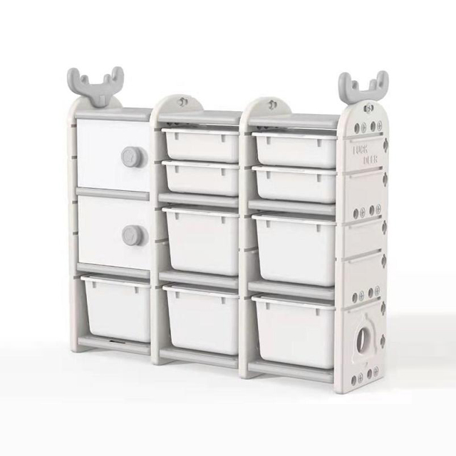 Stable 5 Layers White Cute Toys Organizer Box Baby Plastic Storage Cabinet Kids Furniture Kids Toy Storage