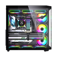 Boîtiers et tours ATX LOVINGCOOL à prix d'usine avec panneau en verre trempé pour serveur, GPU, PC de jeu, boîtier d'ordinateur de jeu